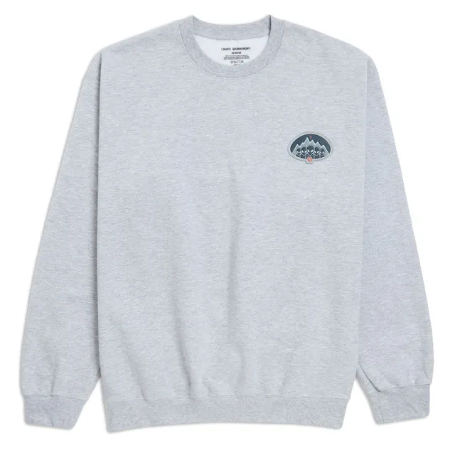 Alien Workshop Iceage Crewneck felpa grigio melange cotone