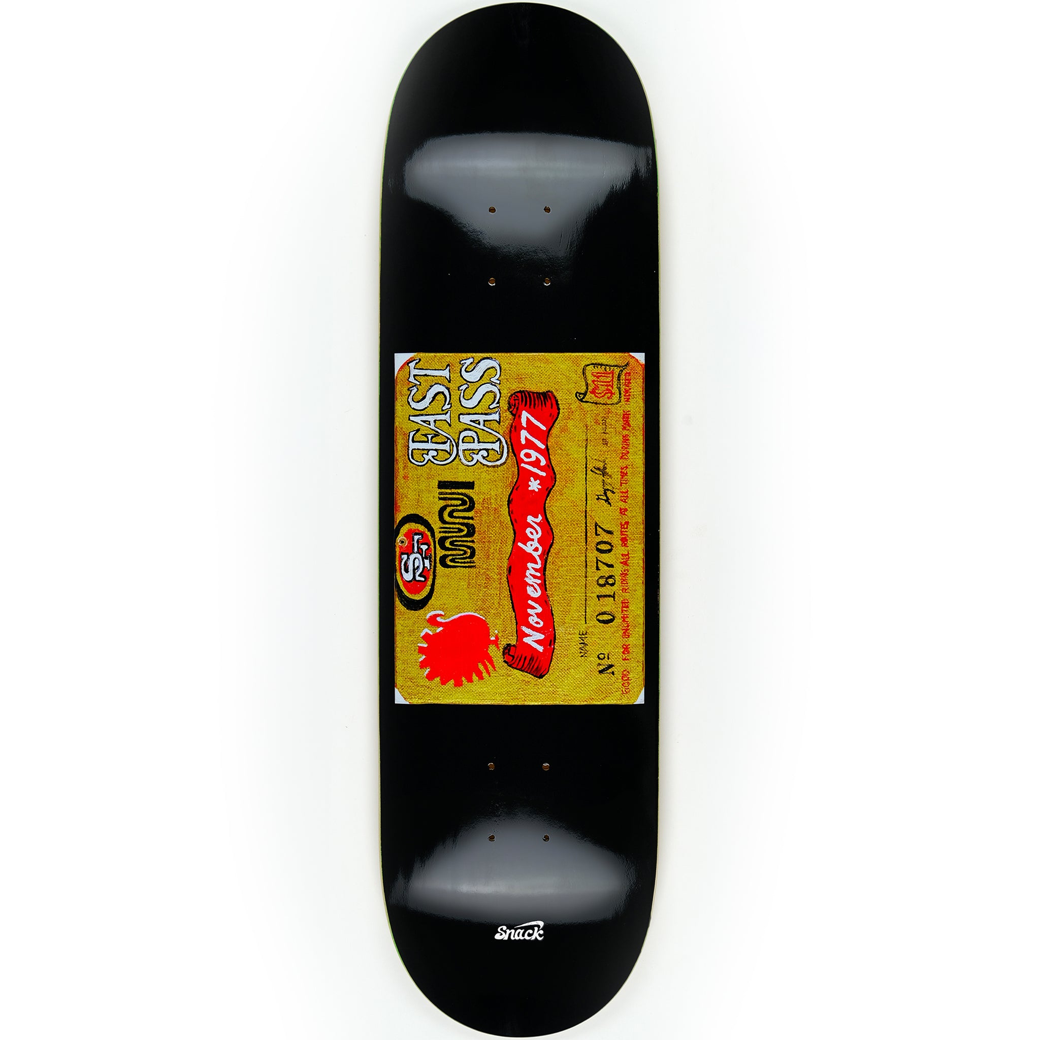 Snack Krebs Fast Pass November 1977 tavola skateboard 8.5 SG