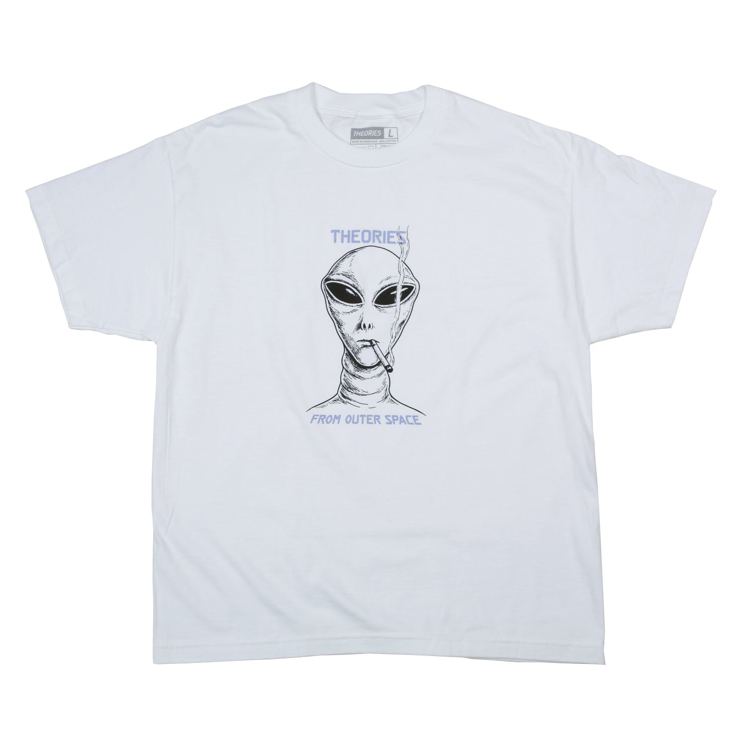 Theories Outer Space t-shirt bianca cotone pesante