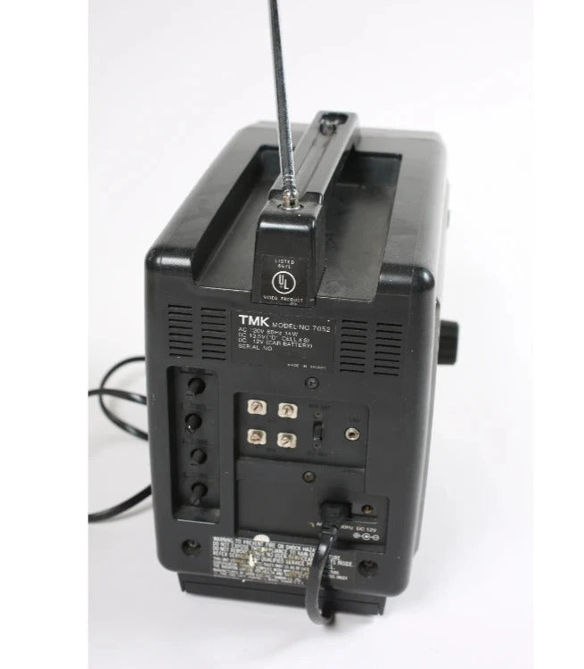 TMK 5'' TV mini CRT bianco e nero funzionante