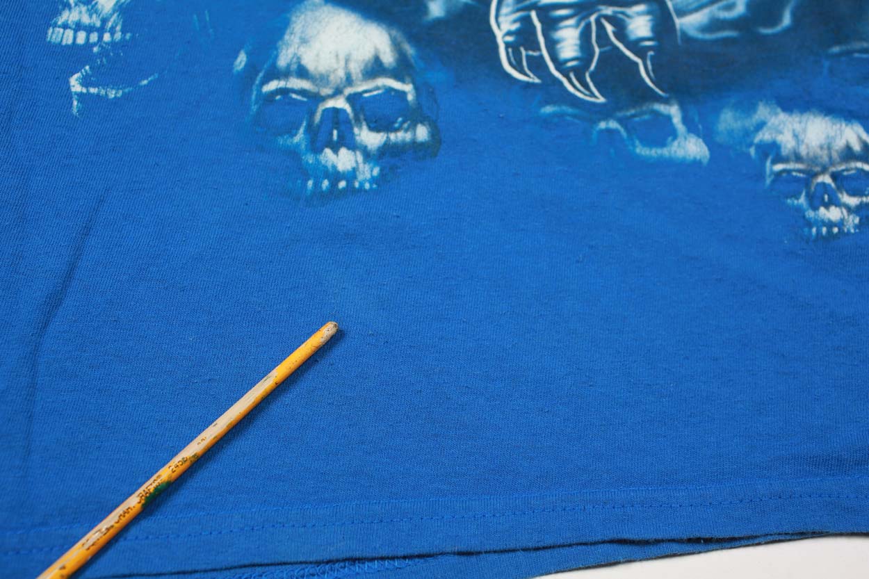 Gildan Dragon Skulls maglietta blu XXL vintage