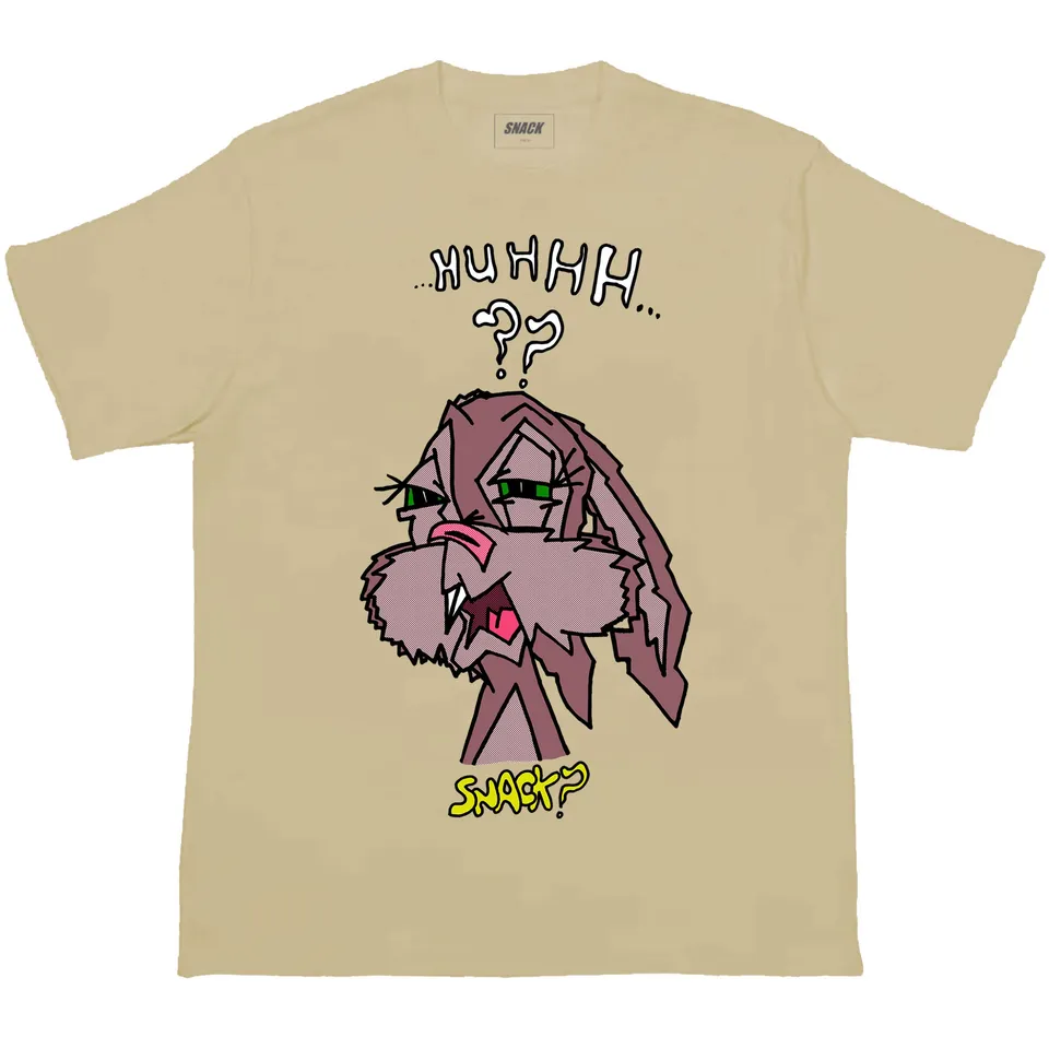 Snack Buns t-shirt sand cotone grafica