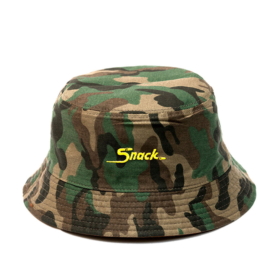 Snack Lick Shot bucket hat marrone camo reversibile