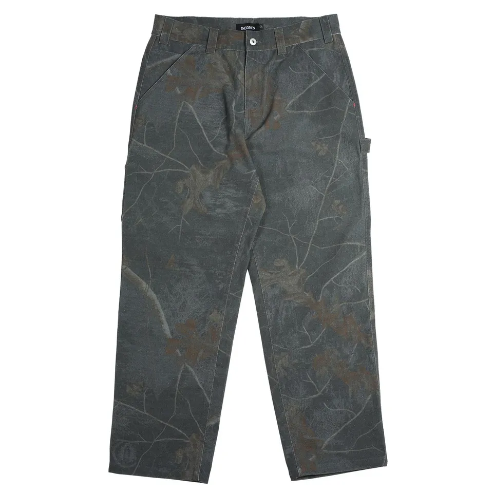 Theories Piano Trap Carpenter pantaloni camo ash timber