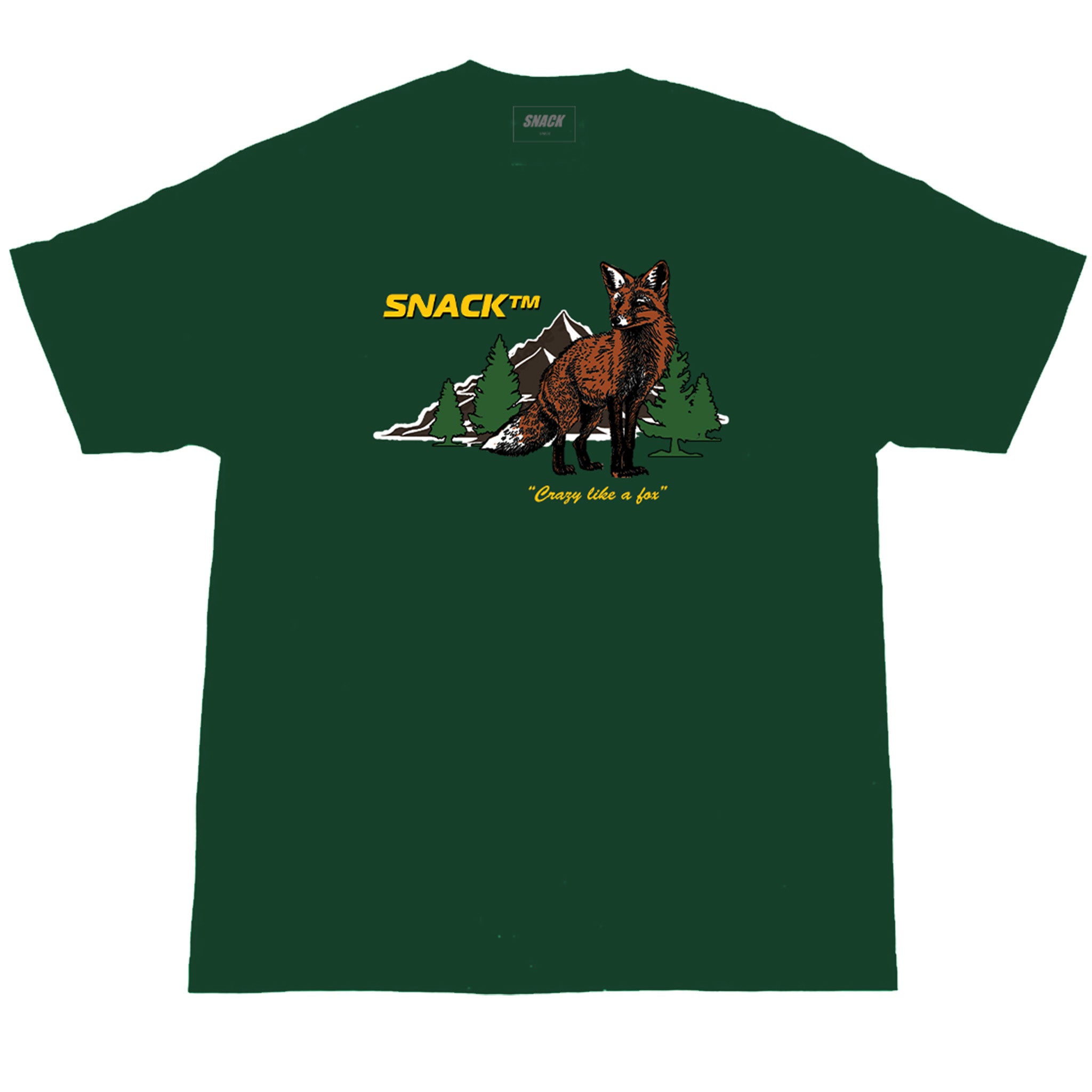 Snack Crazy Like A Fox t-shirt pino M cotone
