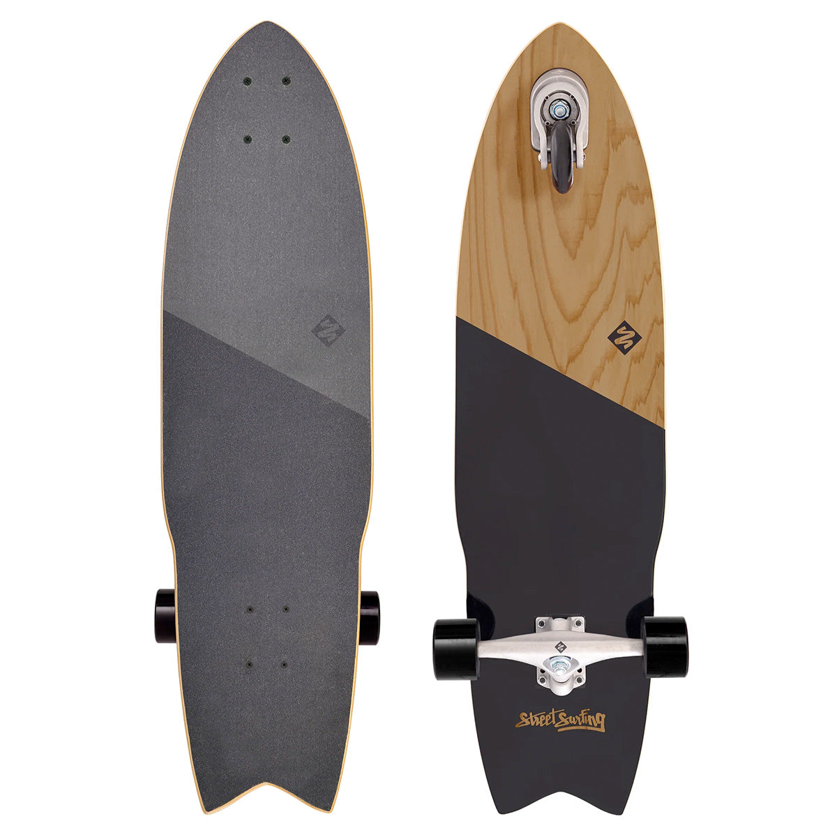 Street Surfing Snaker surfskate 36" Koa Black truck wave