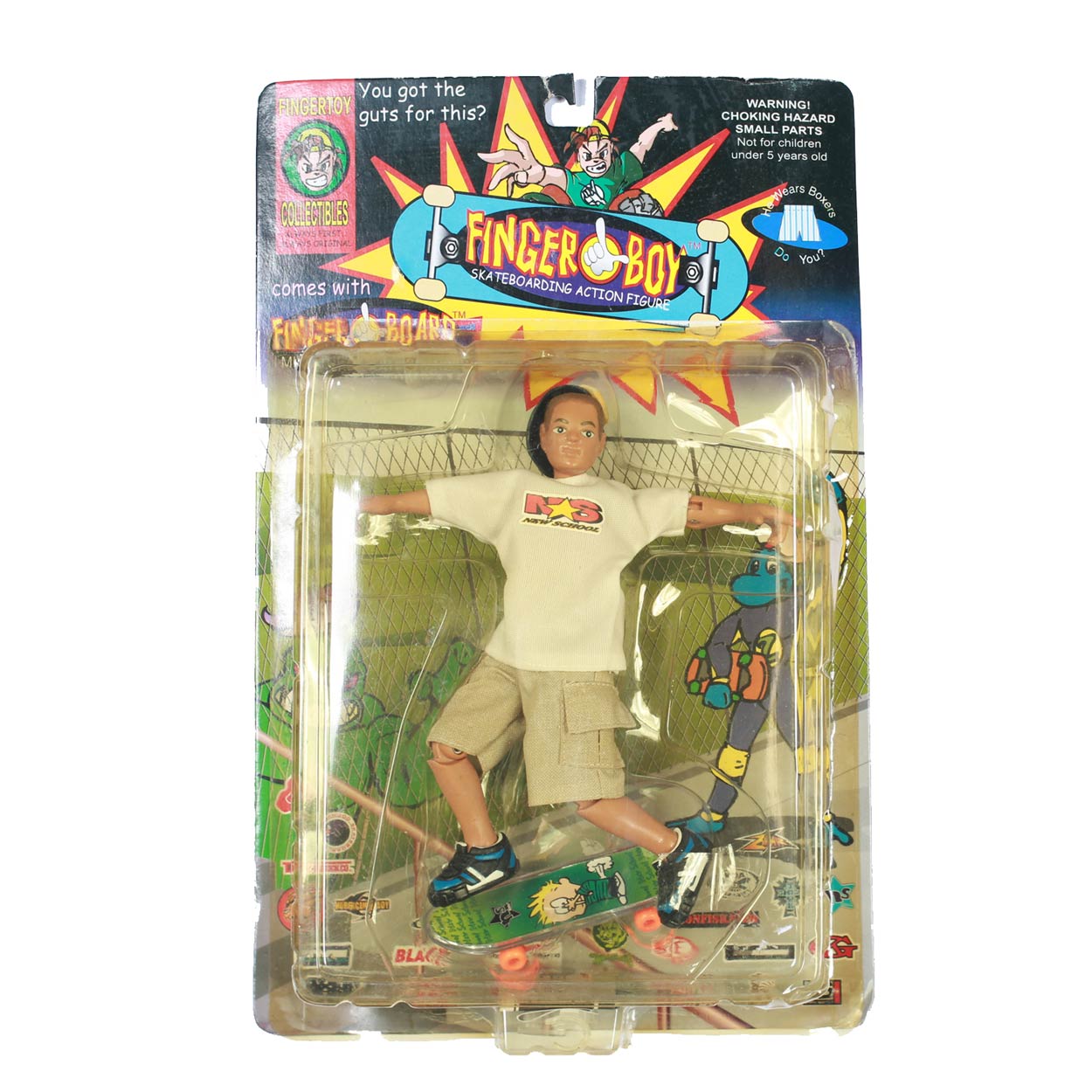 FingerBoy Skateboarding action figure vintage