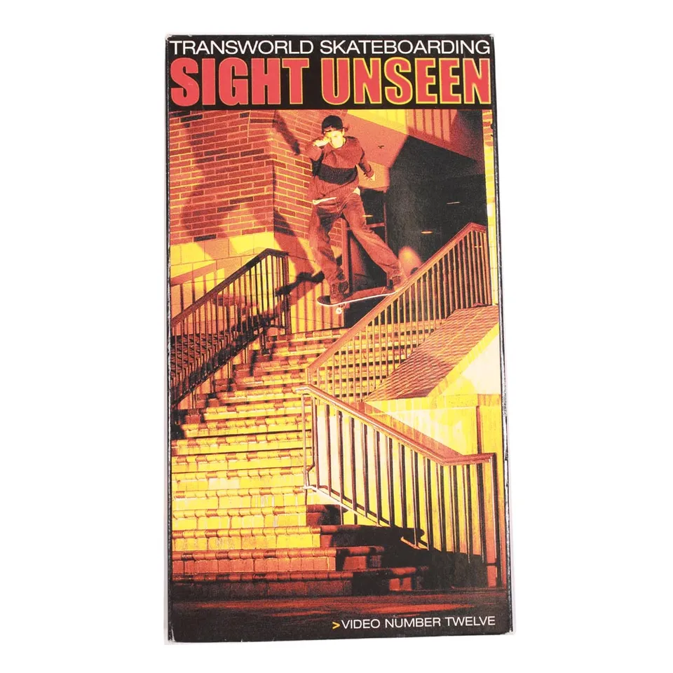 Transworld Sight Unseen 2001 videocassetta VHS vintage