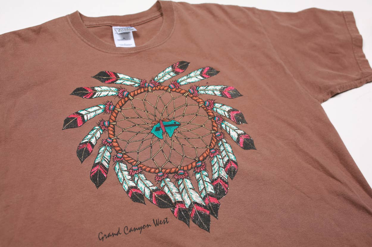 Grand Canyon West t-shirt vintage marrone L cotone USA