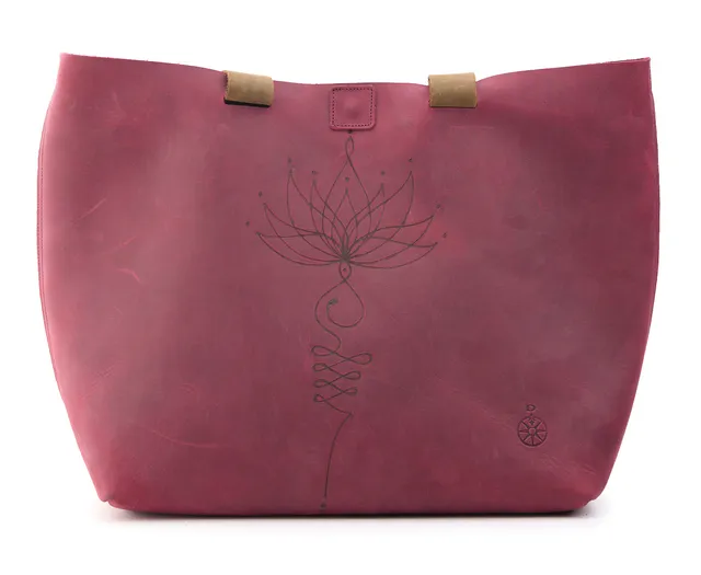 AC Longboards Garnet Mandala Flower borsa pelle chiara