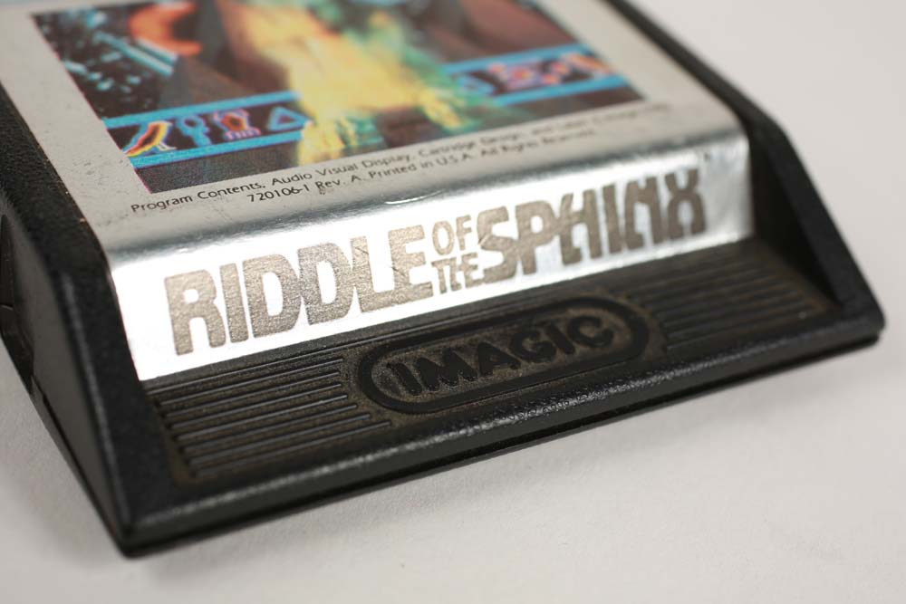 Atari Riddle of the Sphinx 1982 cartuccia vintage