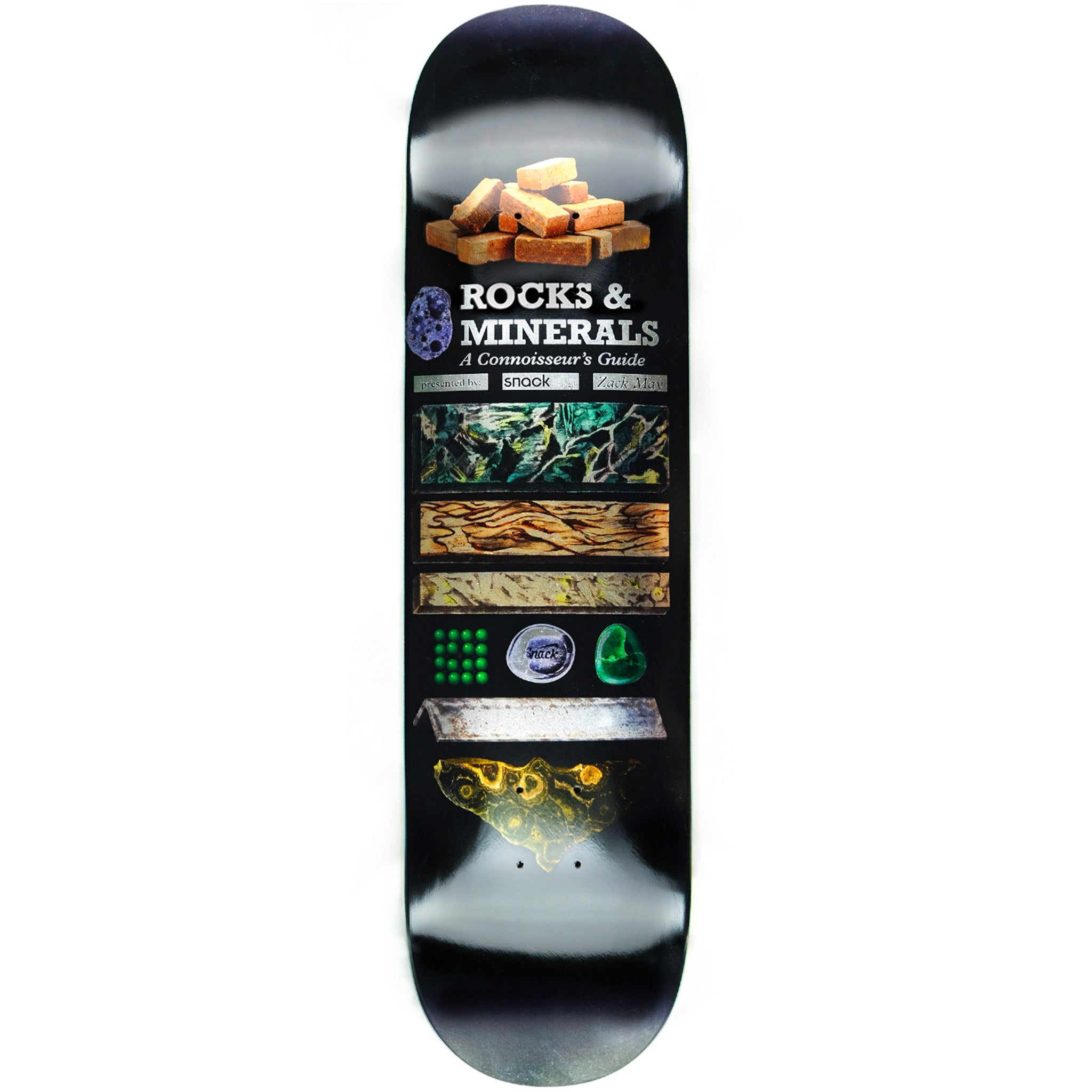 Snack May Rocks and Minerals tavola skate 8.25 acero
