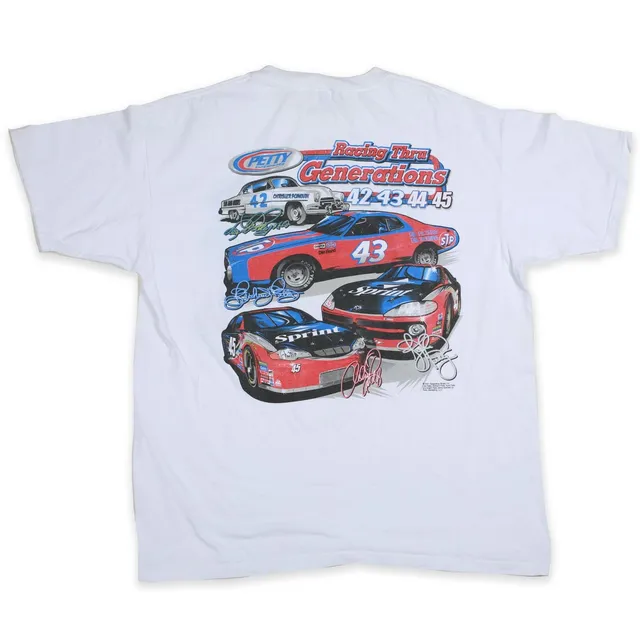 Petty Generations Nascar maglietta vintage bianca XL