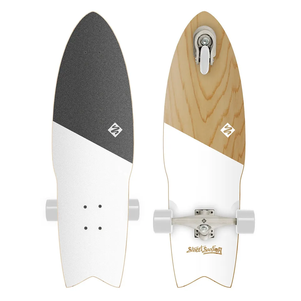 Street Surfing Snaker 30" surfskate Koa White acero