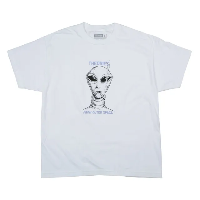 Theories Outer Space t-shirt bianca cotone pesante