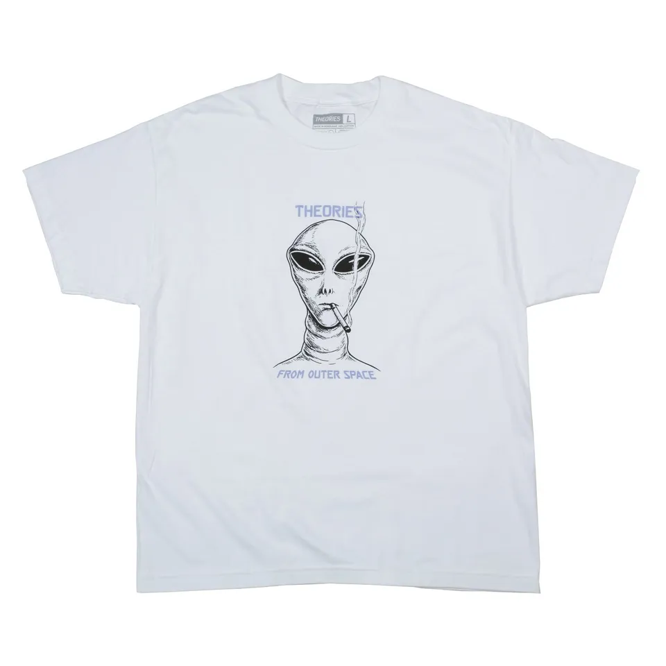 Theories Outer Space t-shirt bianca cotone pesante