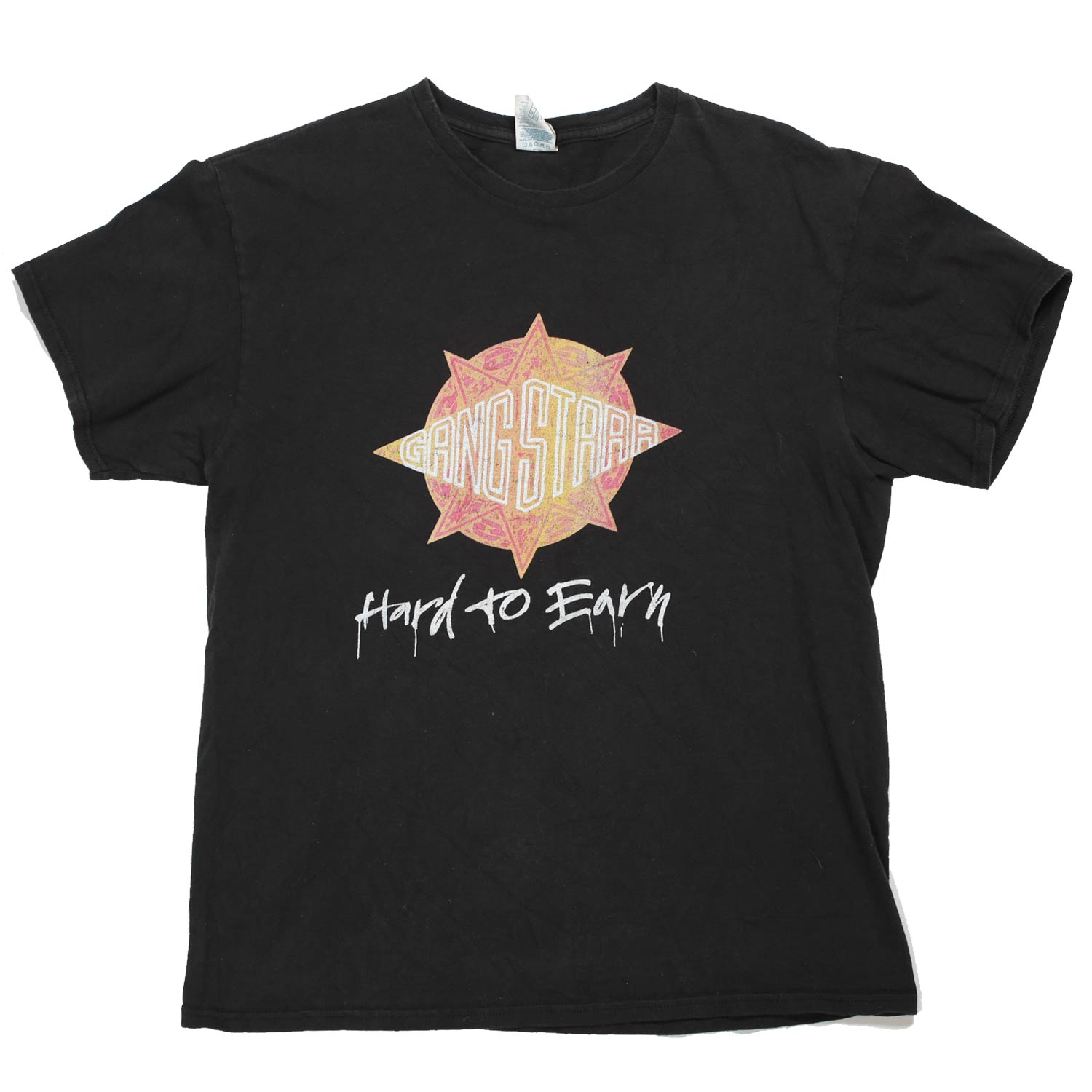 Gang Starr Hard to Earn maglietta vintage L nera cotone