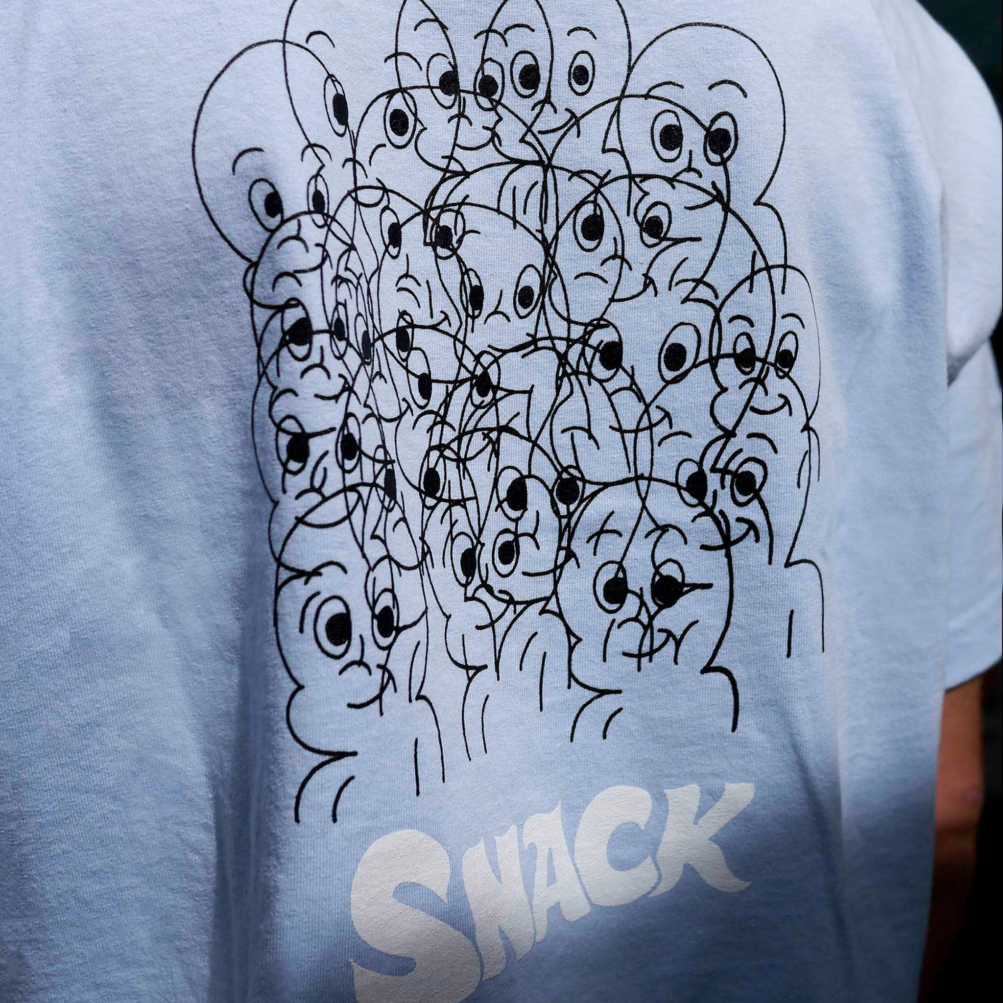 Snack Casper t-shirt cotone sky blue