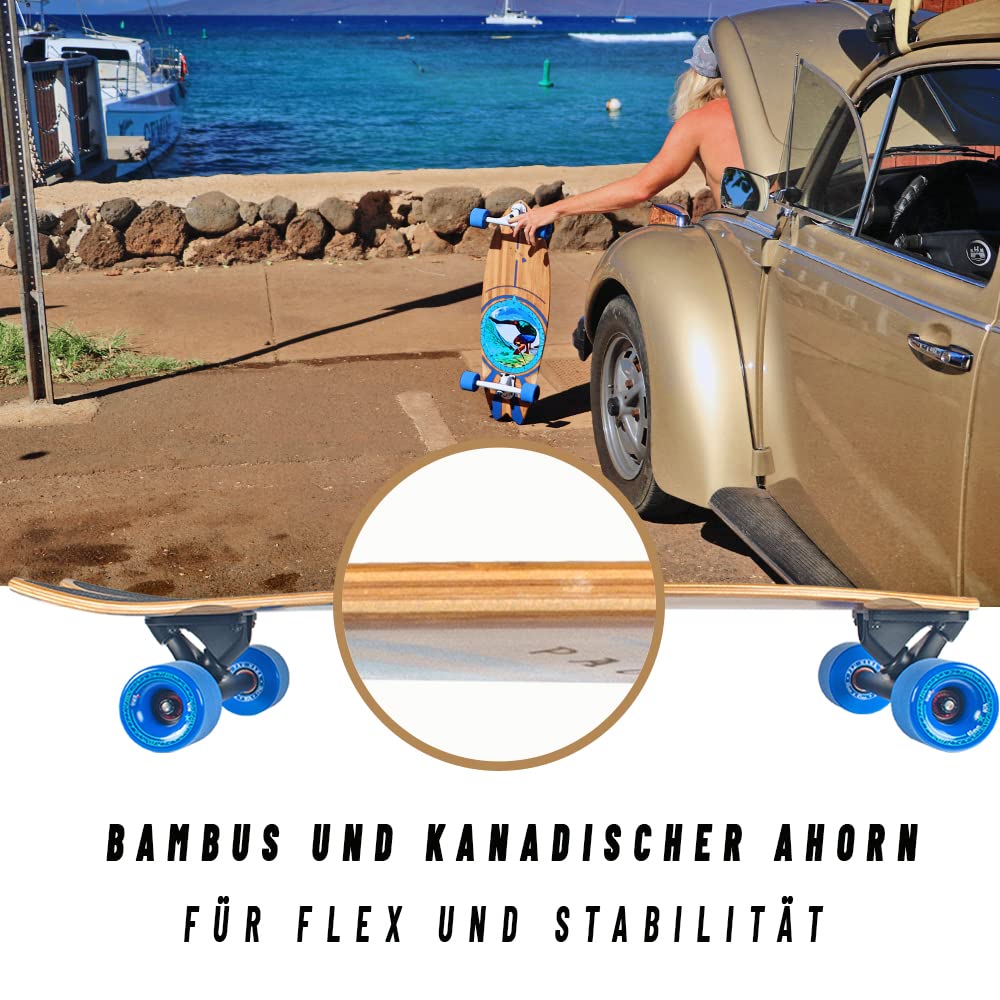 Jucker Hawaii Pau Hana cruiser skate bambù 80cm