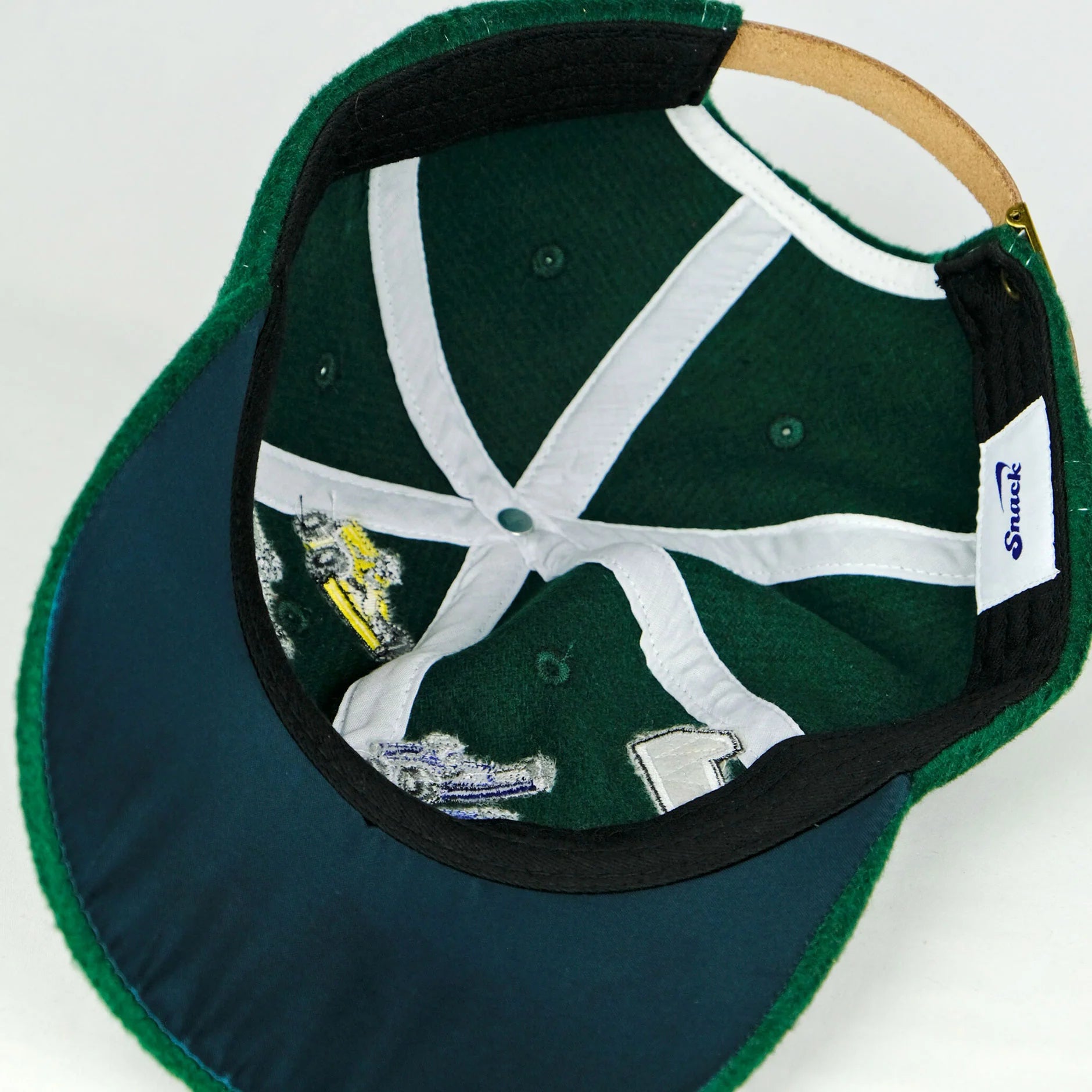 Snack Pole Position cappellino verde lana 6 pannelli