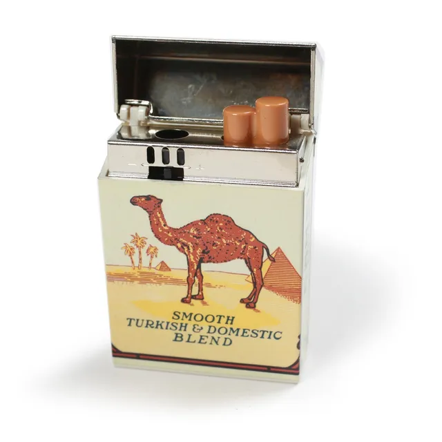Camel Hard Pack accendino decorativo blu bianco
