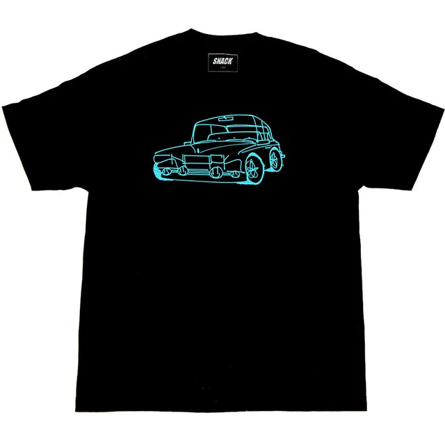 Snack Team Whip t-shirt nera cotone