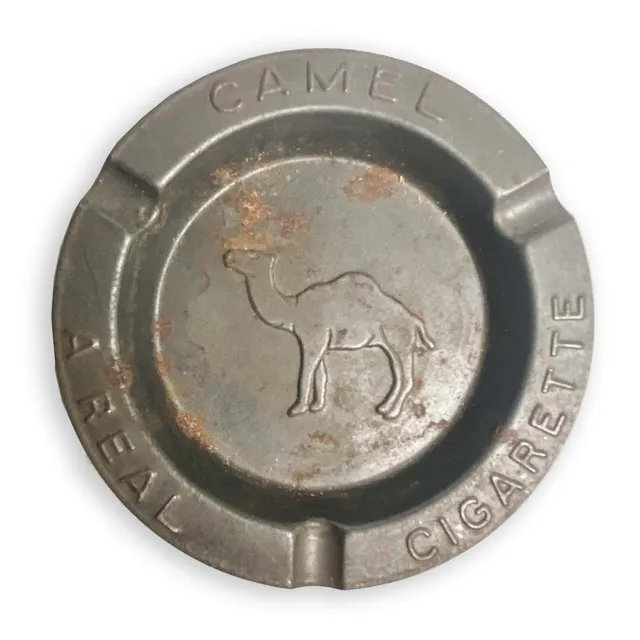 Camel Cigarettes portacenere metallo grigio vintage
