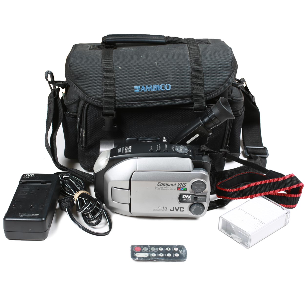 JVC Palmcorder GR-AXM700 videocamera VHS-C bundle con batteria
