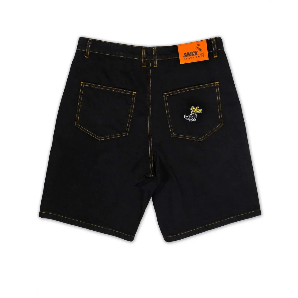 Snack Blackbird Jorts shorts jeans baggy ricamati