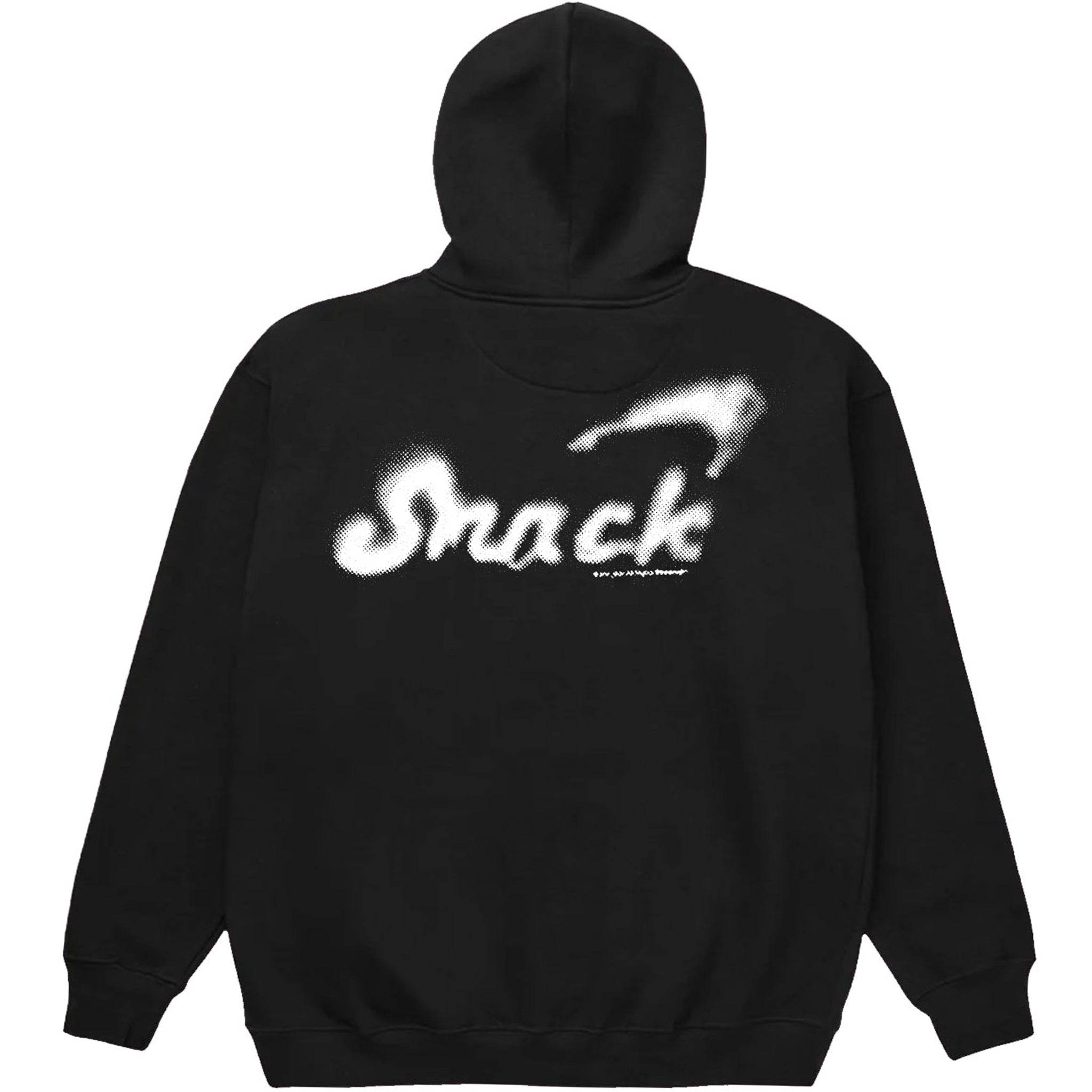 Snack Alive Overspray felpa cappuccio nera XL