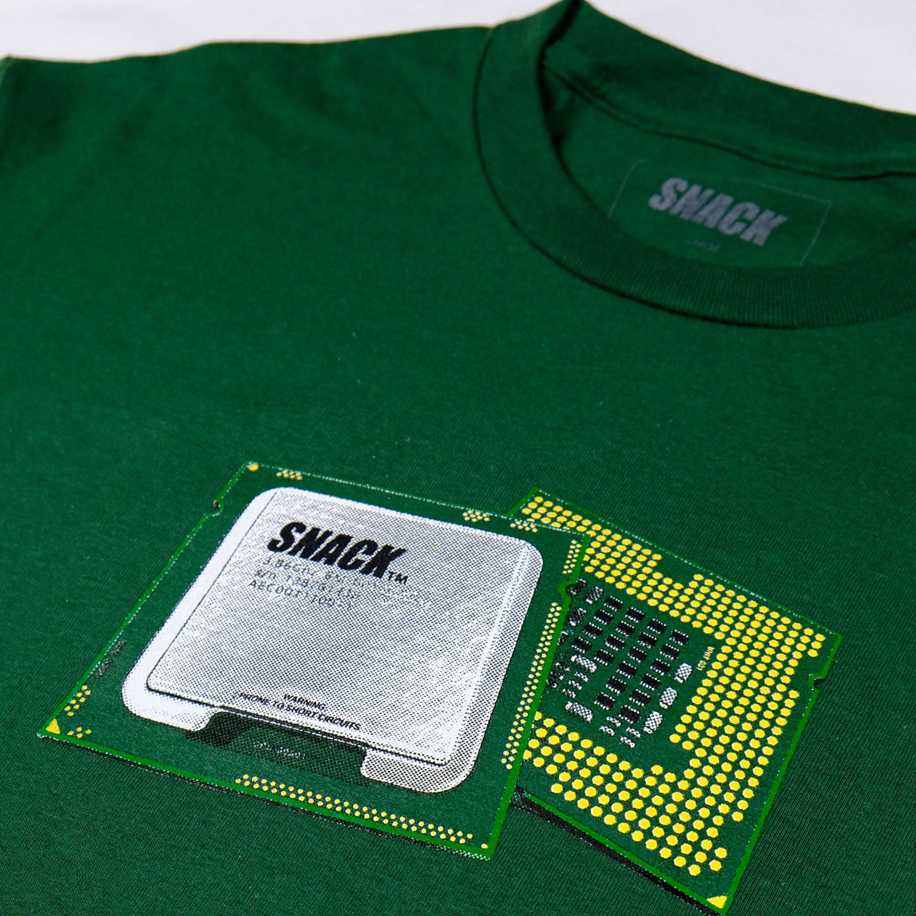Snack Microchip t-shirt pine L cotone