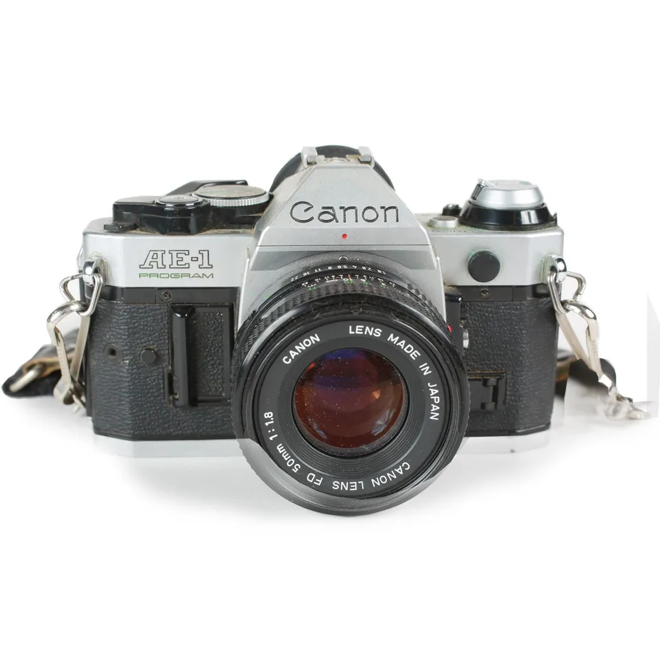 Canon AE-1 Program fotocamera 35mm con 50mm f/1.8