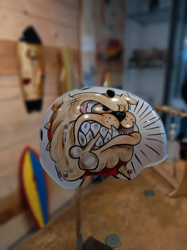 AC Longboards Bulldog casco skate XS professionale