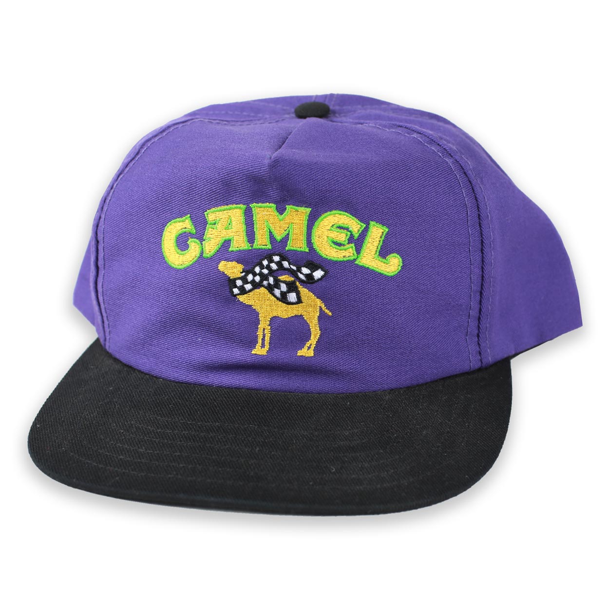 Camel Cigarettes Vintage snapback cappello viola nero ricamato