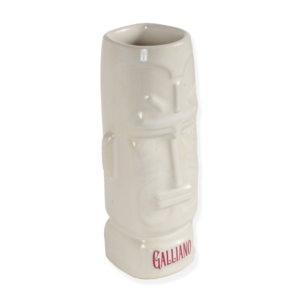 Galliano Moai tazza tiki ceramica bianca vintage