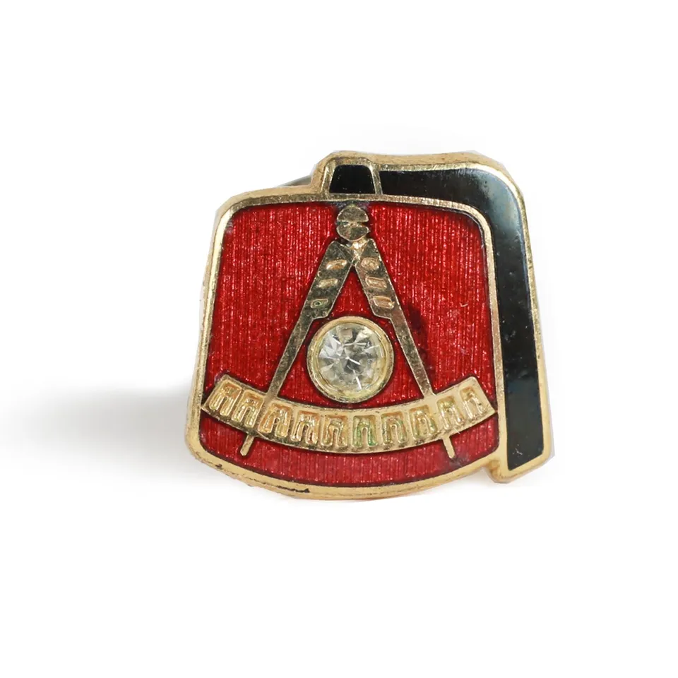Masonic Fez Vintage spilla smaltata Massoni 0,5"