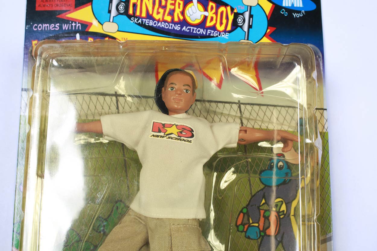 FingerBoy Skateboarding action figure vintage