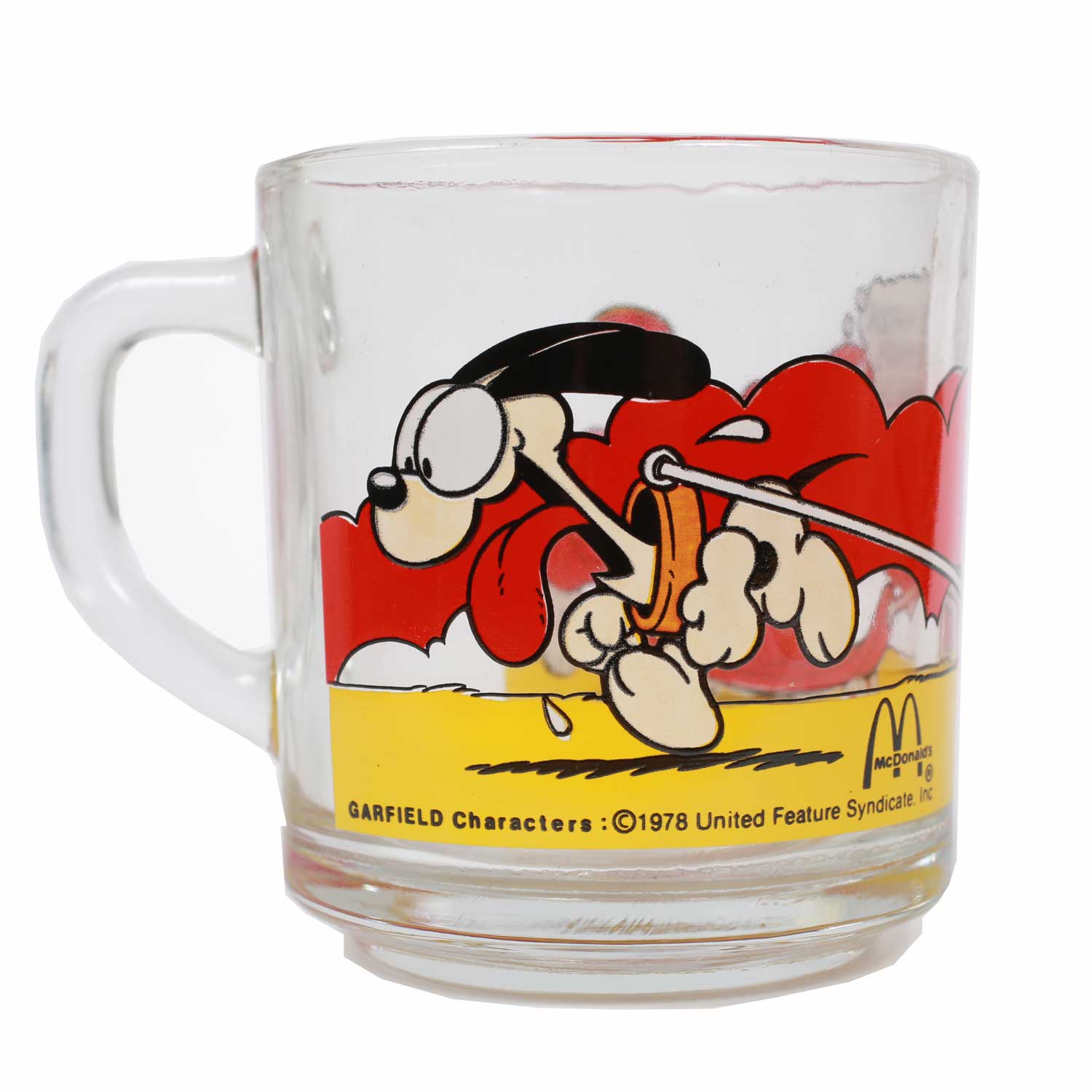 Garfield Use Friends Wisely tazza vetro 1978