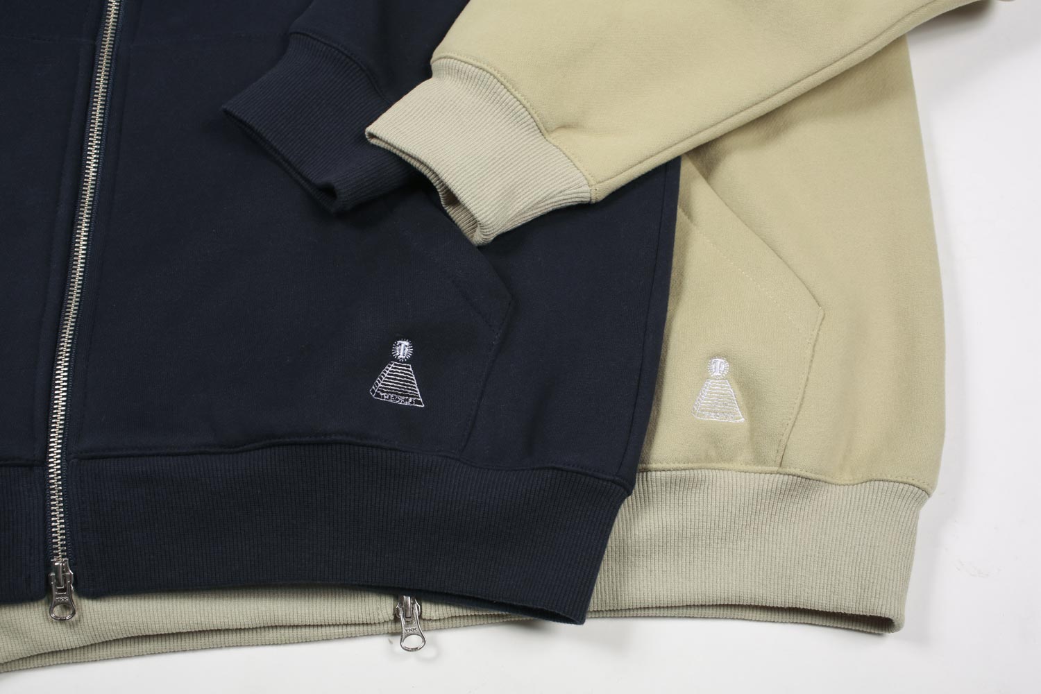 Theories Scribble Zip Hoodie felpa lime cotone