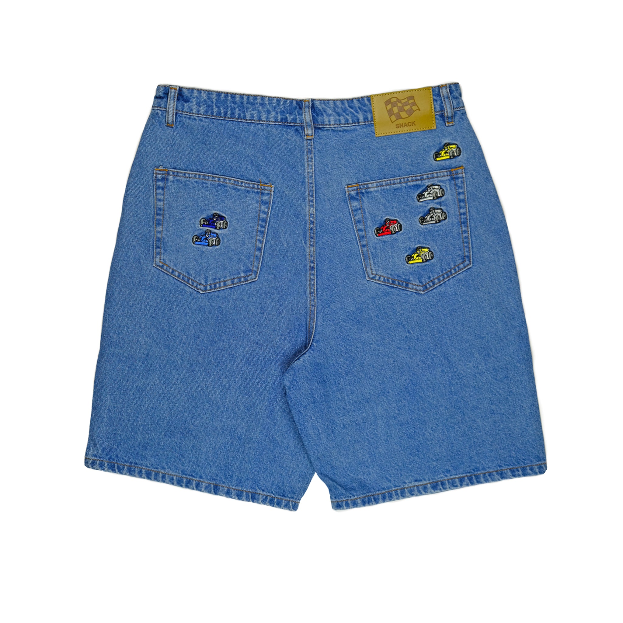 Snack Skateboarding Pole Position Jorts shorts denim baggy