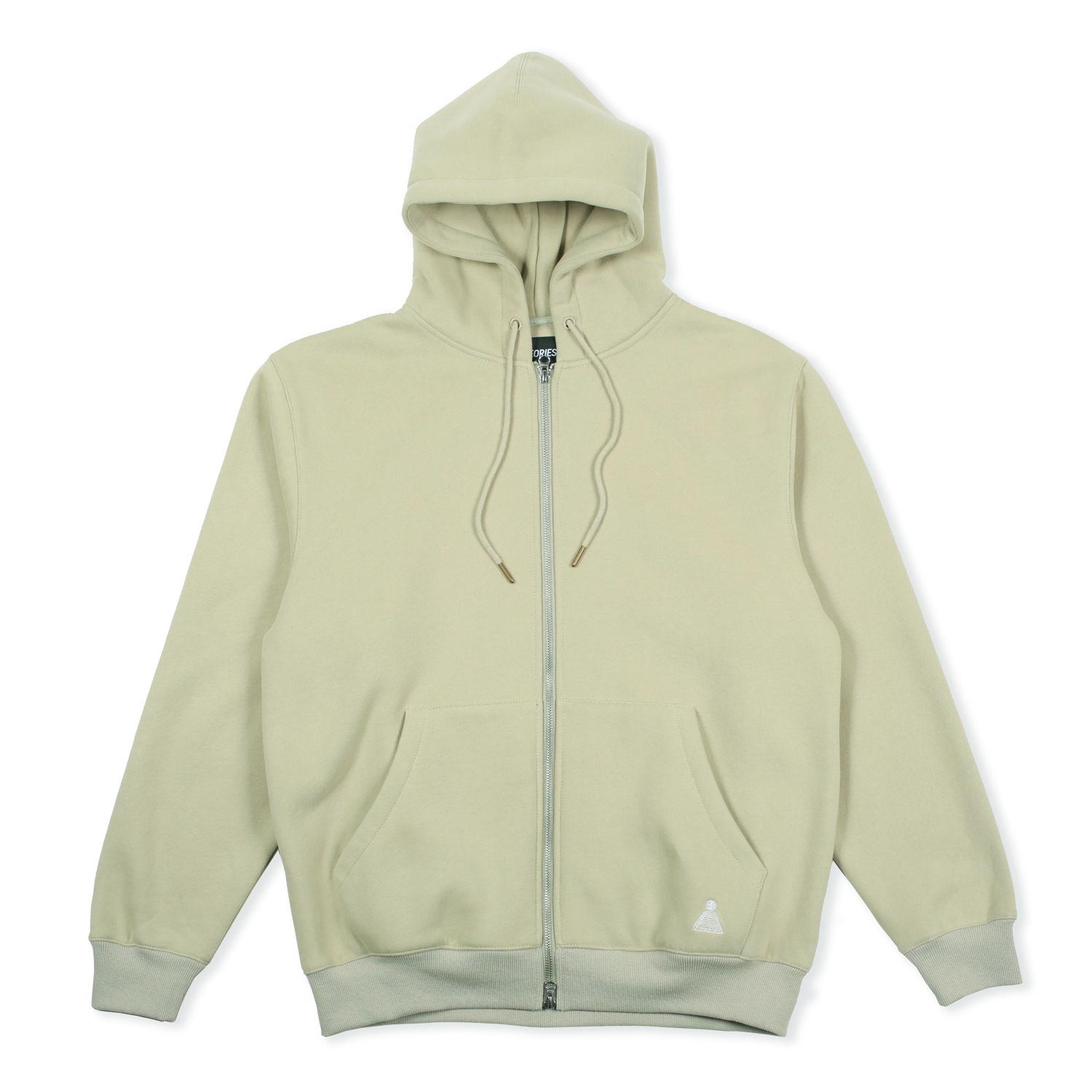Theories Scribble Zip Hoodie felpa lime cotone