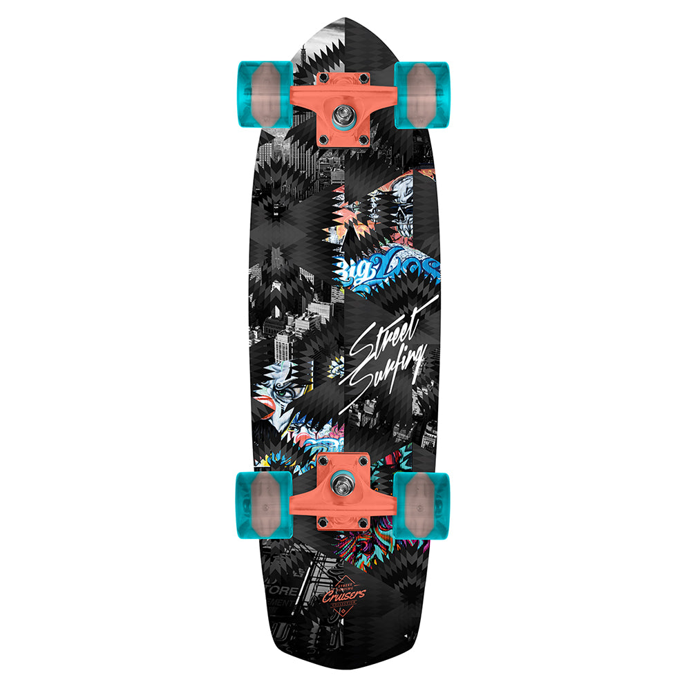 Street Surfing Kicktail Urban Lover 28" cruiser in acero