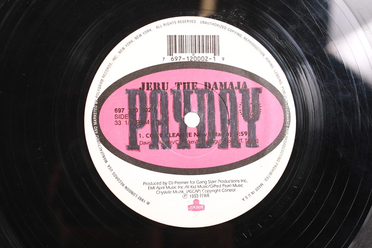 Jeru the Damaja Come Clean vinile 12 pollici singolo 1993