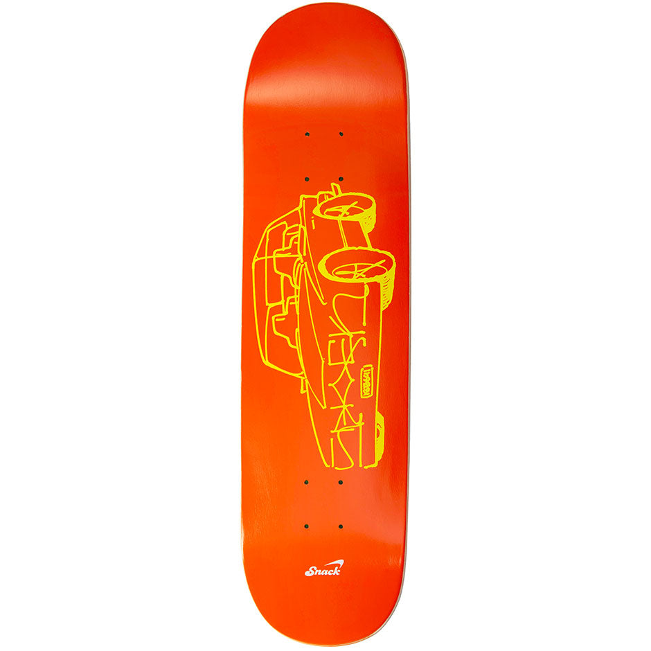 Snack Team Whip tavola skateboard 8.0 bianca