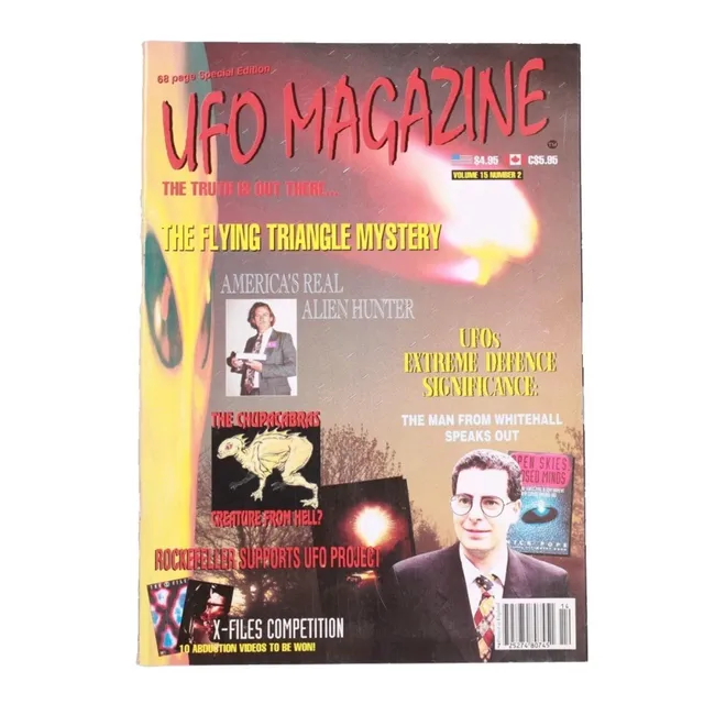 UFO Magazine Volume 15 Issue 2 rivista vintage 1996
