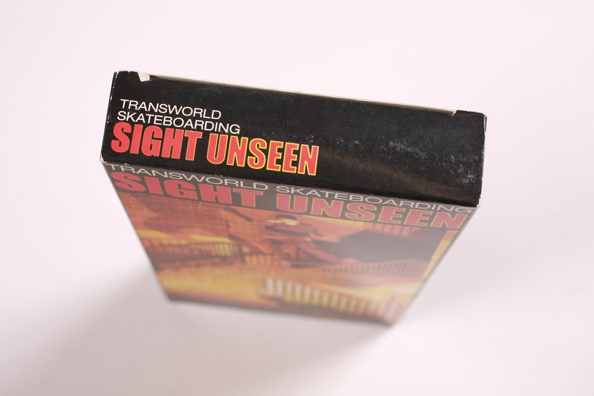 Transworld Sight Unseen 2001 videocassetta VHS vintage