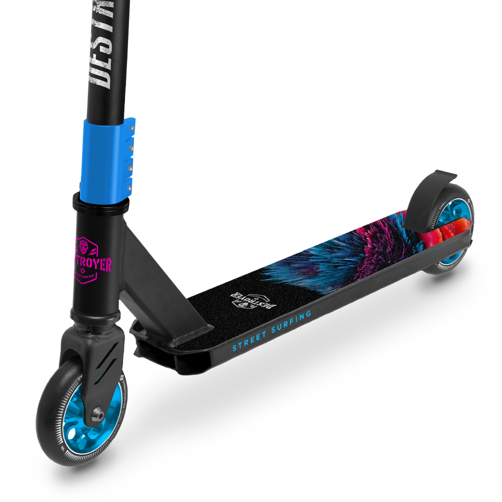 Street Surfing Destroyer monopattino stunt Spike Blue 100mm