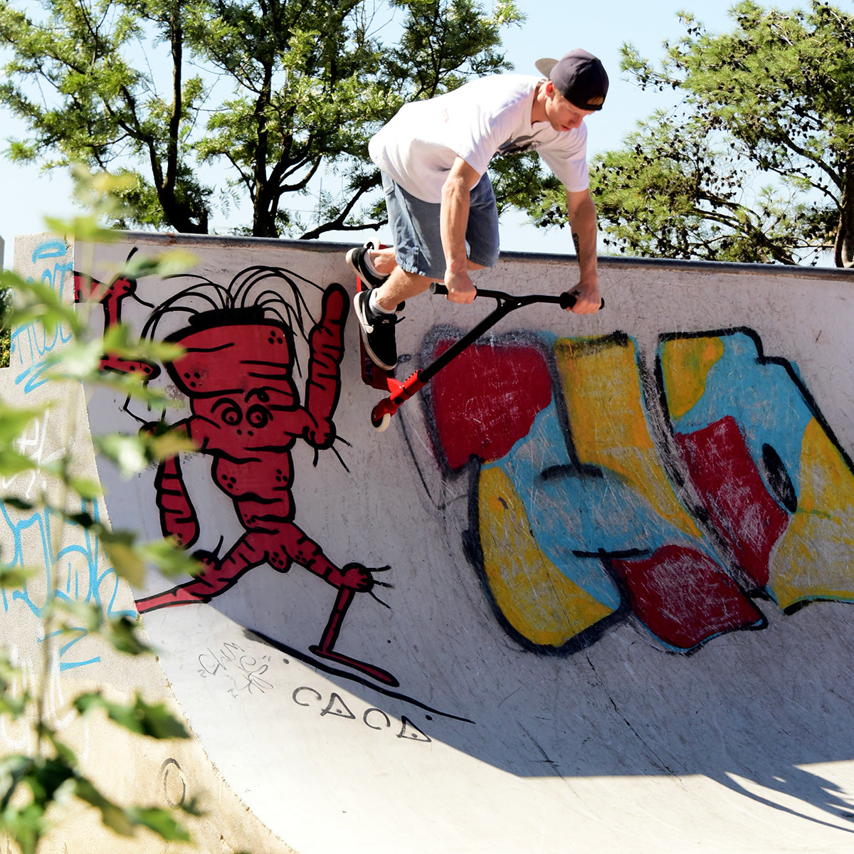 Street Surfing Destroyer Smoked Skull White monopattino stunt 110mm