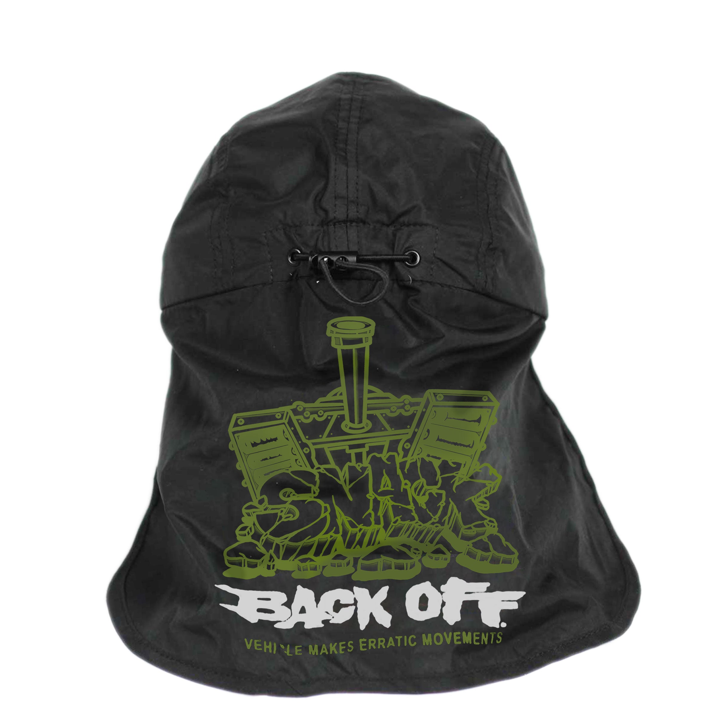 Snack Back Off cappello nylon con copricollo