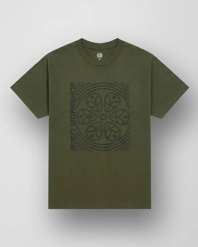 Alien Workshop Ice Age t-shirt bordeaux cotone pesante